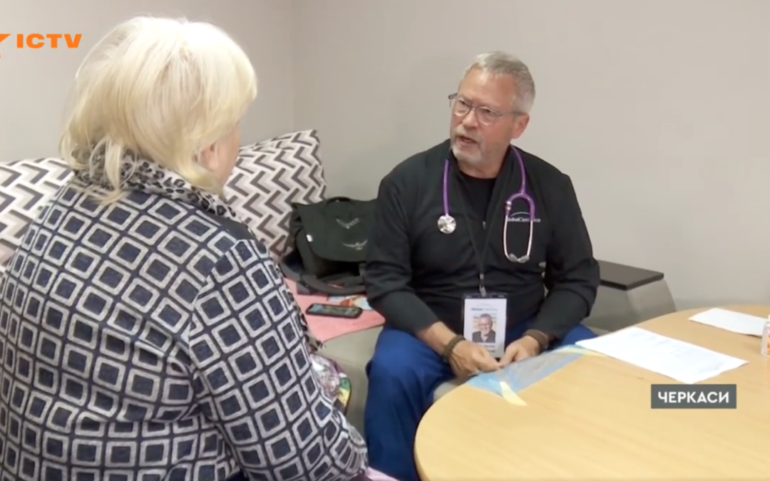 Ukrainian television network reports on Global Care Force mobile medical teams volunteering in Ukraine