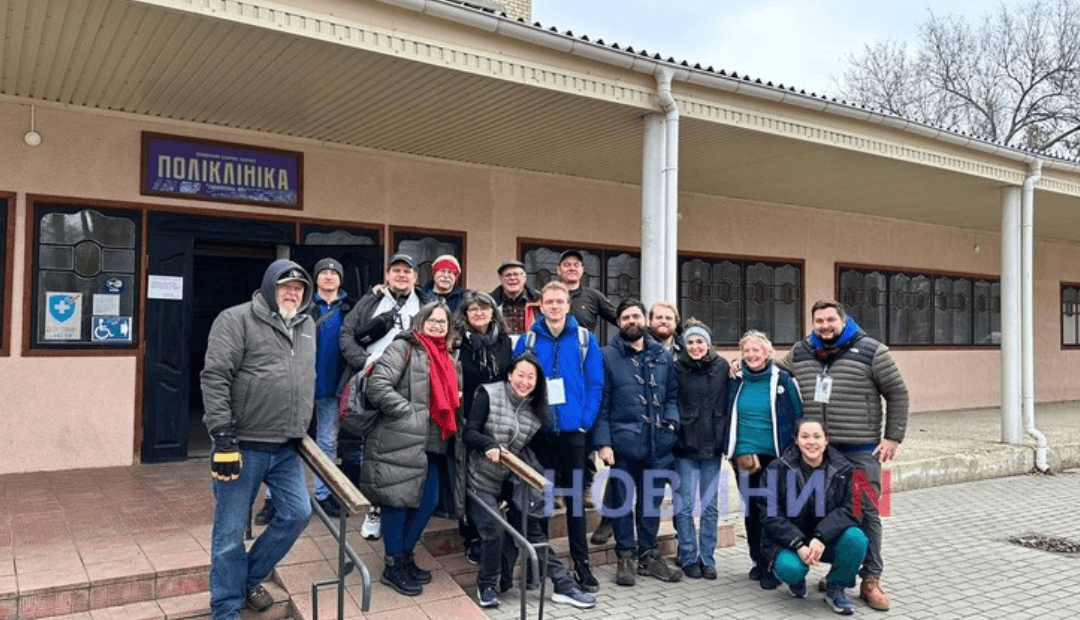 Global Care Force volunteer doctors treat residents in liberated territories